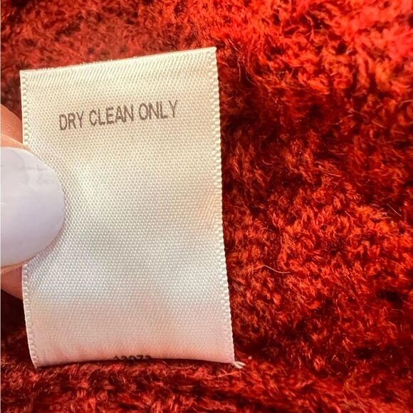 Vintage Oxblood Wool Alpaca Silk Knit Babydoll Sweater Top S Vamp Romantic Y2K - Picture 8 of 12